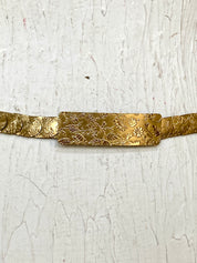 Vintage elastic gold belt