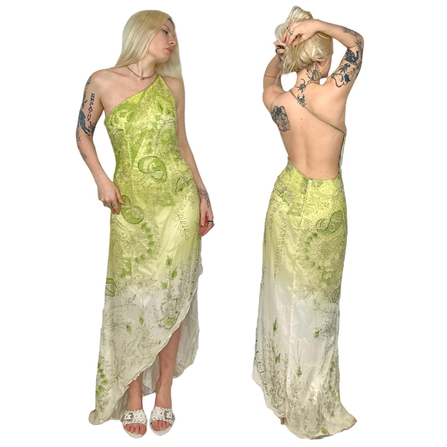 Silk Backless Beaded Fairy Dress (M)