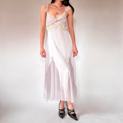 2000s Lilac Maxi Slip Dress (M)