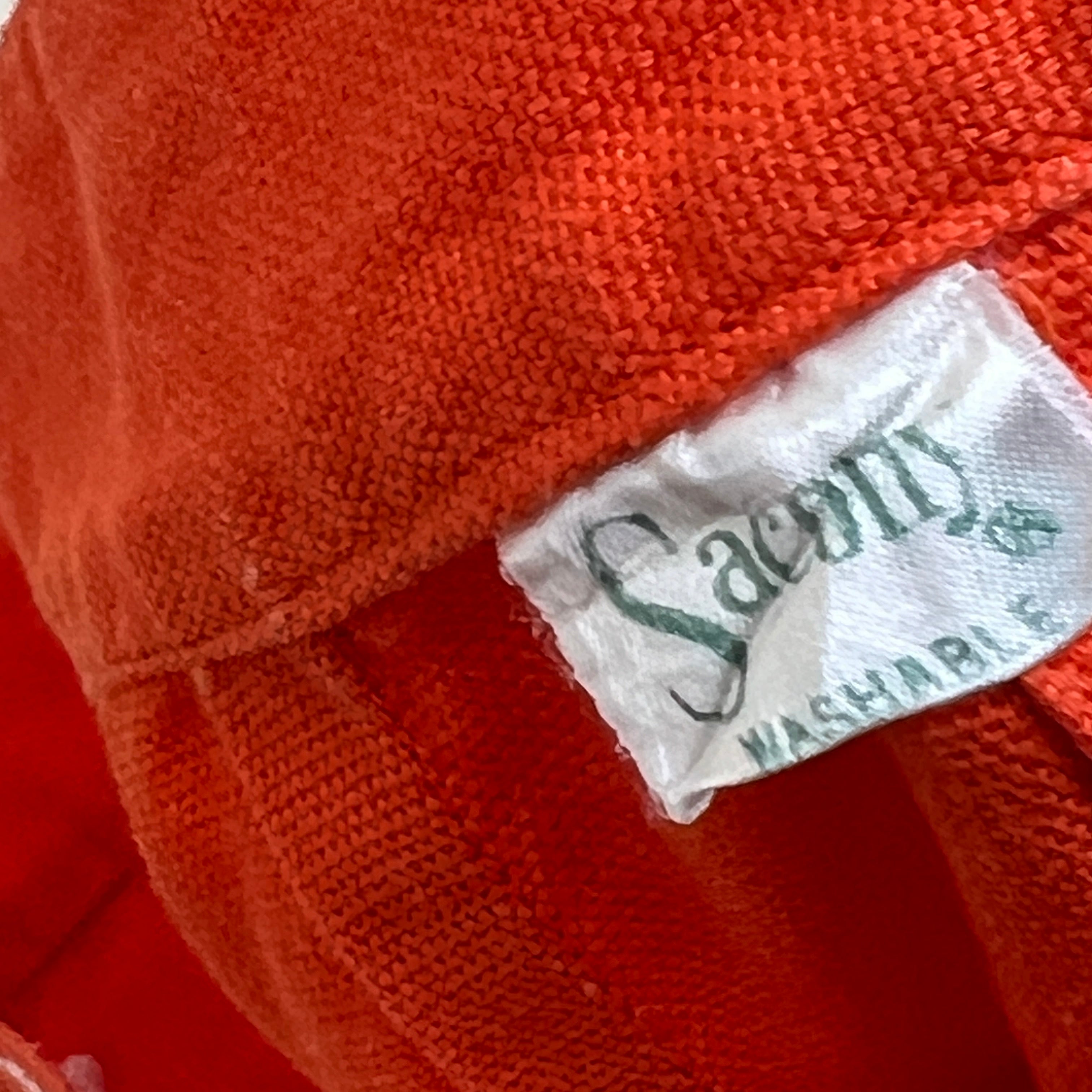 Vintage 1950s orange high rise short (XS)