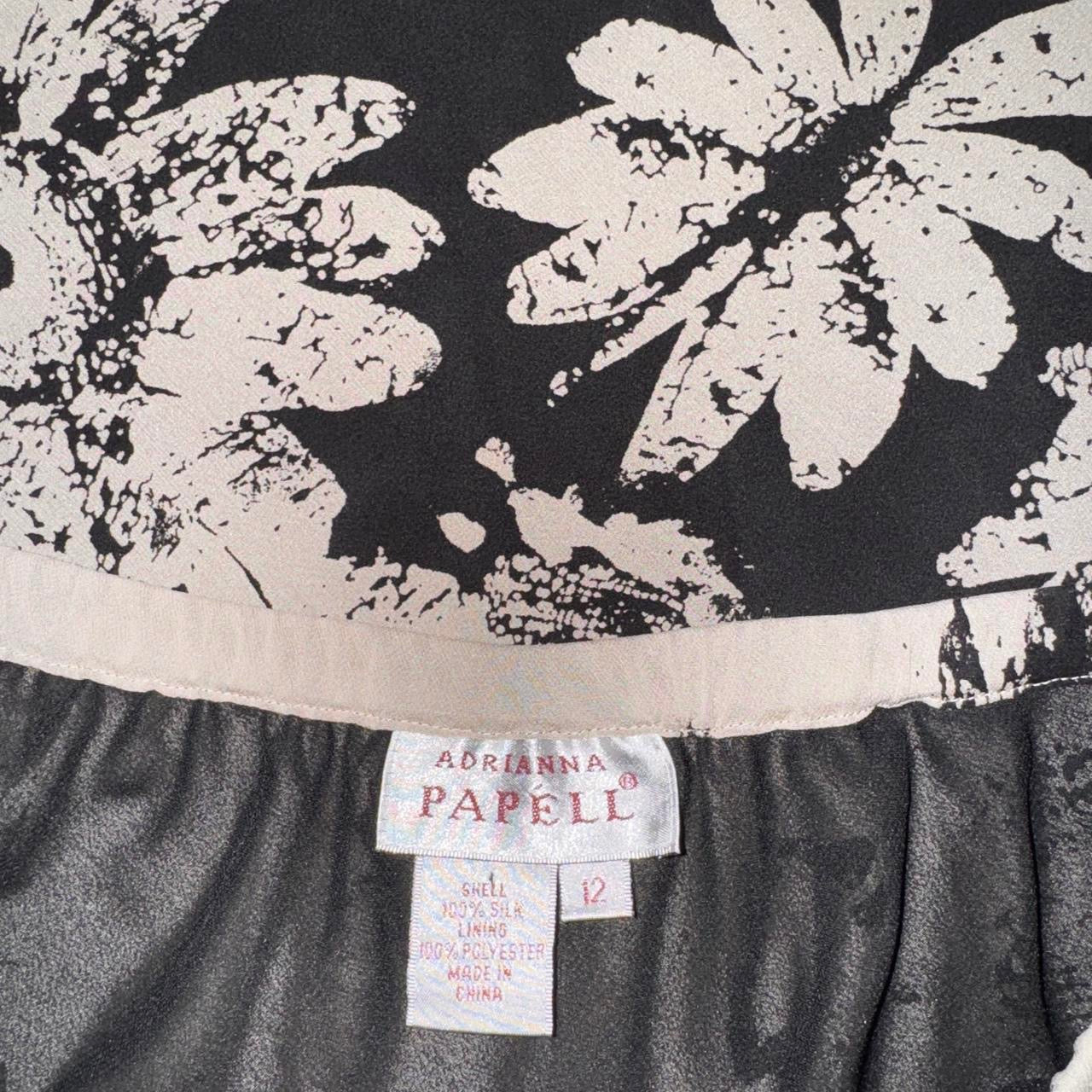 90s Floral Graphic Silk Maxi Skirt (M)