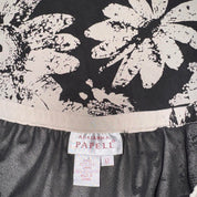 90s Floral Graphic Silk Maxi Skirt (M)