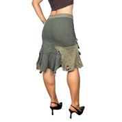 Vintage Distressed Patchwork Skirt (M)