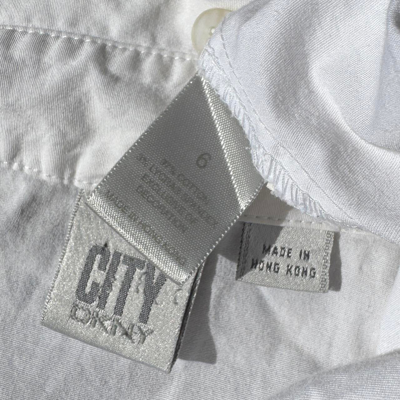 DKNY Eyelet Lace Detail Button Up (M)