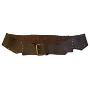 Vintage Bespoke Leather Studded Belt (S-M)