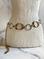 Silver Metal waist belt