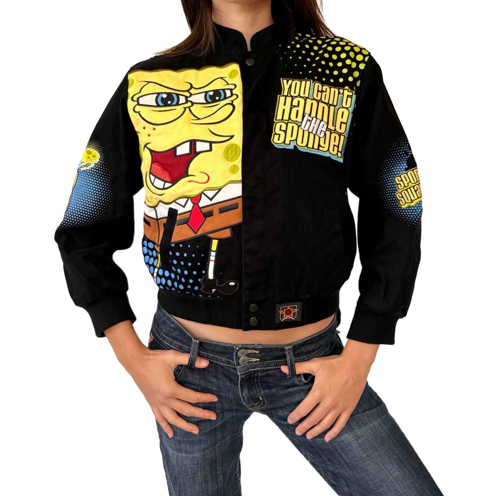 Jacket Sponge Bot SpongeBob SquarePants Racing Jacket (XS) – Holy Thrift