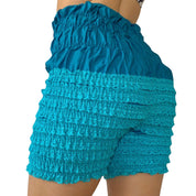 Vintage Aqua Ruffle Bloomers (S/M)