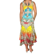 Cyber Floral Midi Dress (S/M)