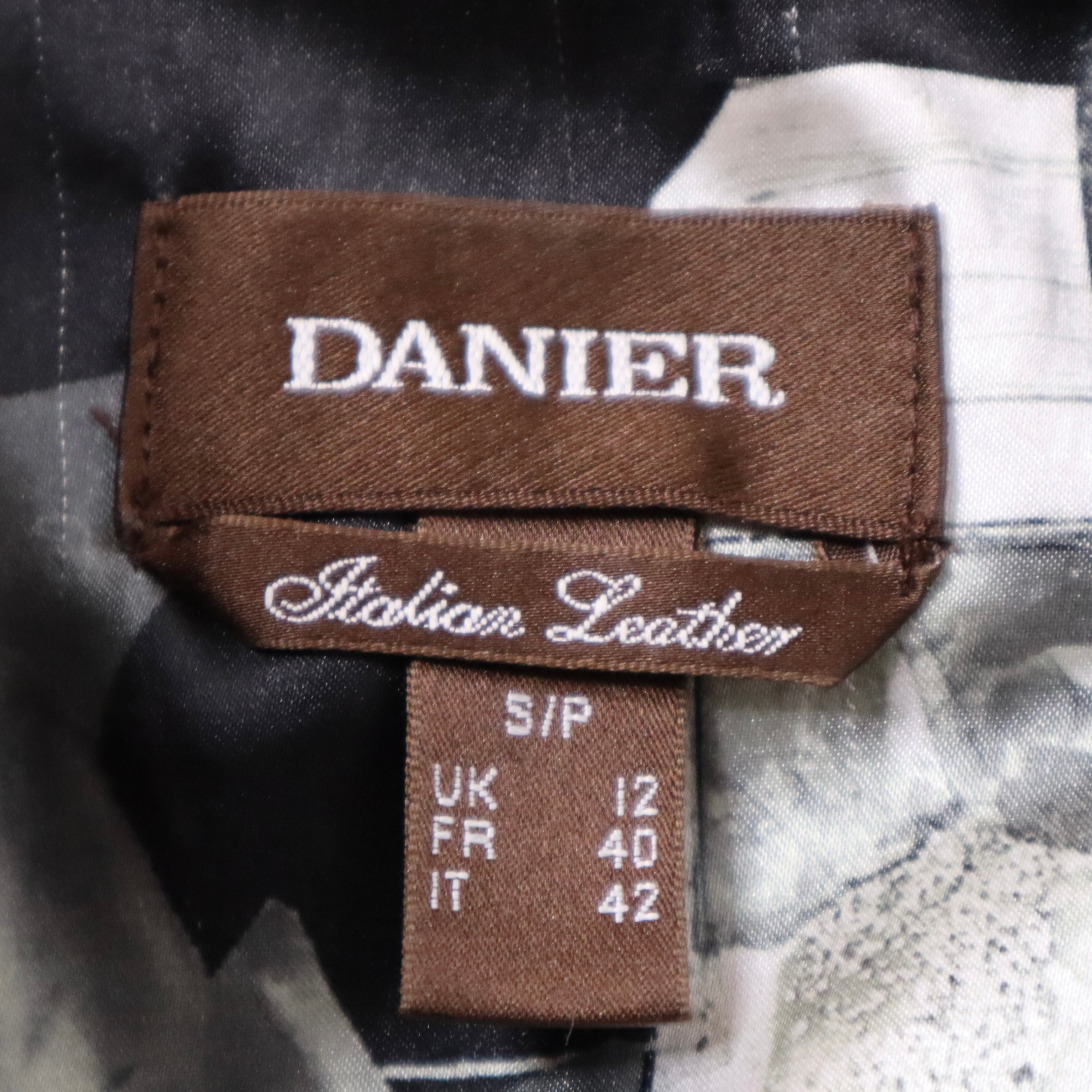 Y2K Sexy Brown Leather Moto Jacket (M)