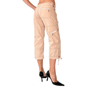 2000s Nude Cargo Capris (S)