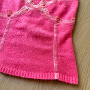 Vintage Wool Blend Lace Trim Cami (S)