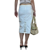 Vintage Utility Italian Midi Skirt (XS)
