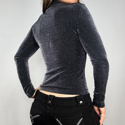 BCBG Cowl Neck Shimmer Top (XS/S)