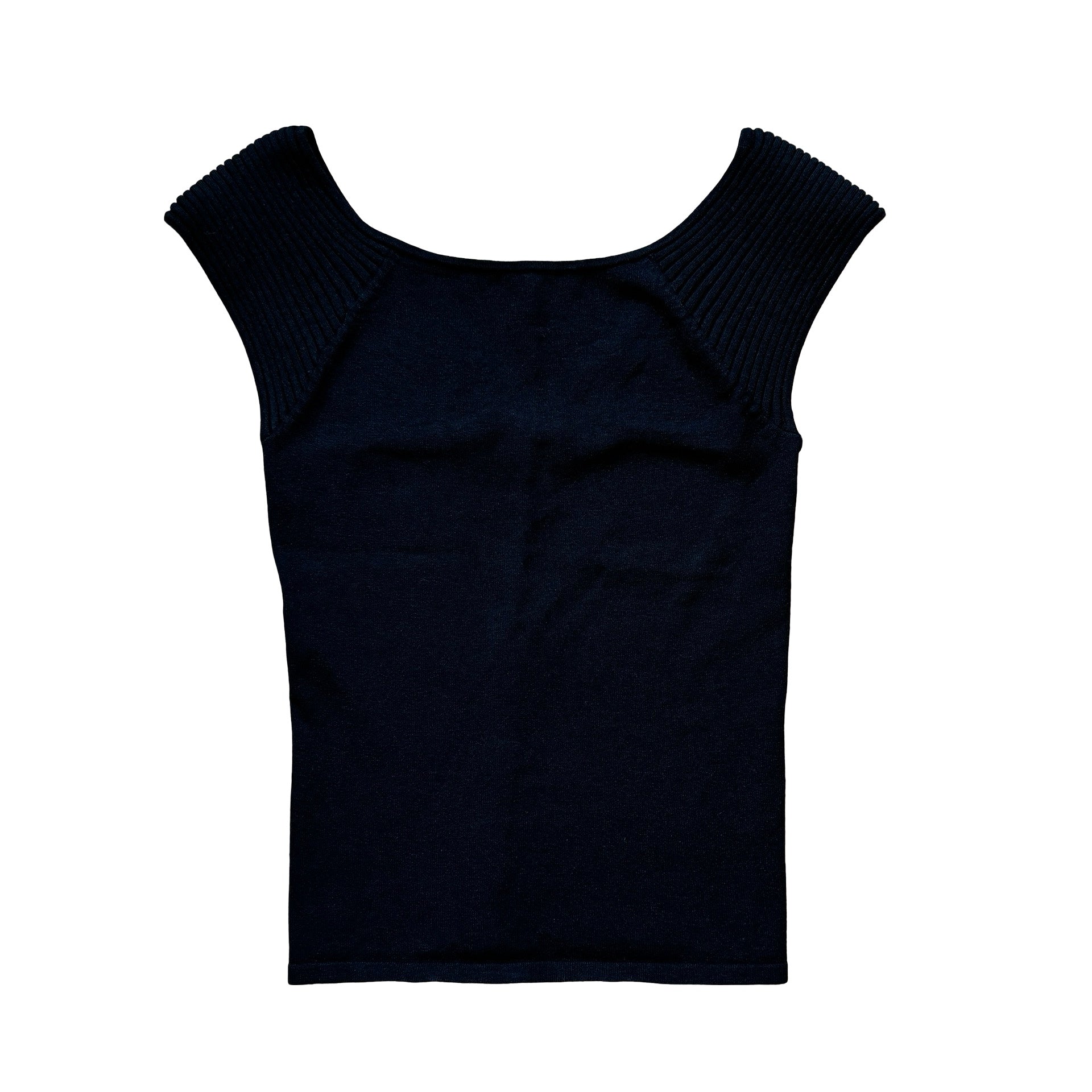90s Noir Silk Blend Tee (XXS/XS)