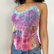 Vintage Graphic Micro Mesh Cami (S)