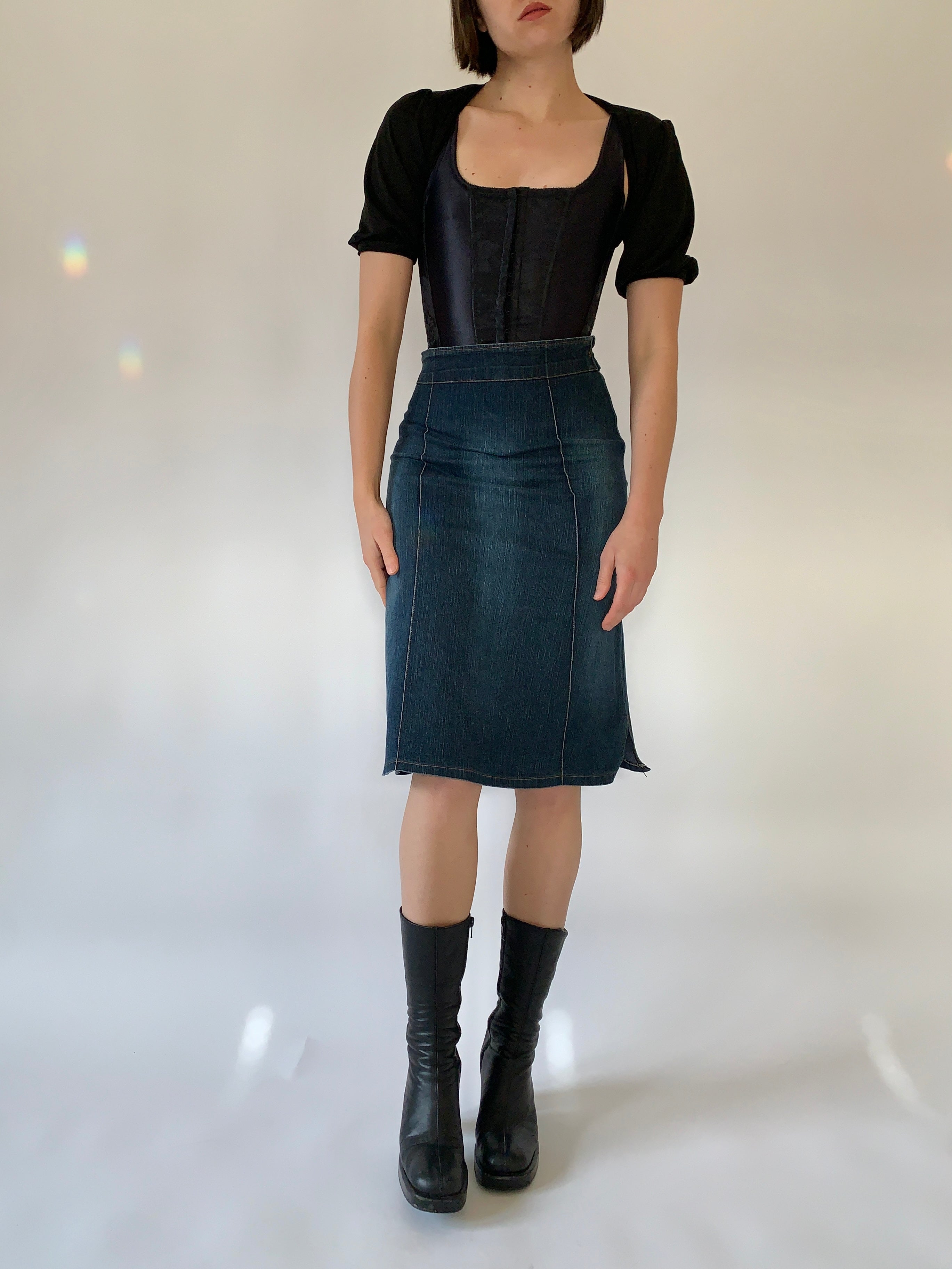 Y2K Denim Midi (S)