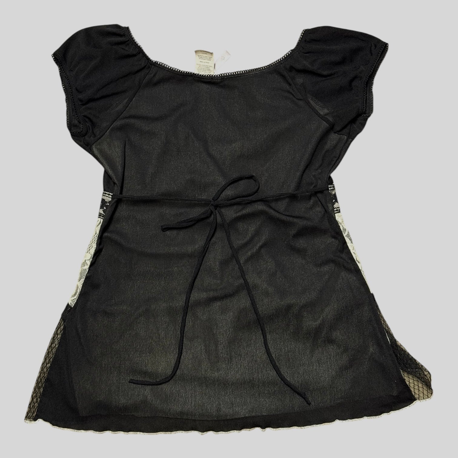 Y2K lace goth babydoll mini dress/top (M/L)
