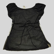 Y2K lace goth babydoll mini dress/top (M/L)