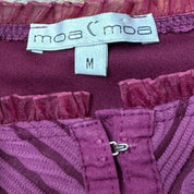 00s Mauve Striped Corset Cami (M)