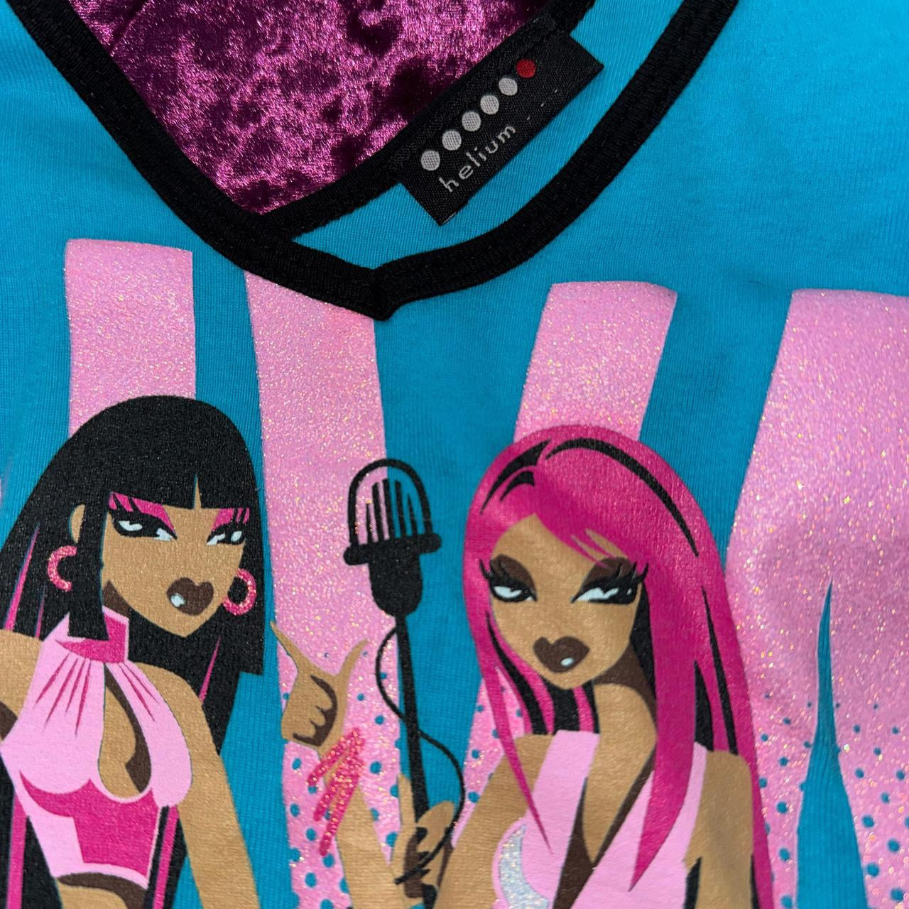 Y2K “Diva” Graphic Baby Tee (XS/S)
