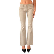 Y2K Low Rise Khaki Flares (XS)