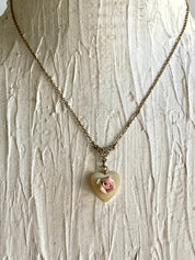 Vintage rosé necklace