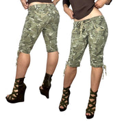 2000s Camo Cargo Capris (S)