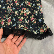 00s Floral Mesh Midi Skirt (XS/M)