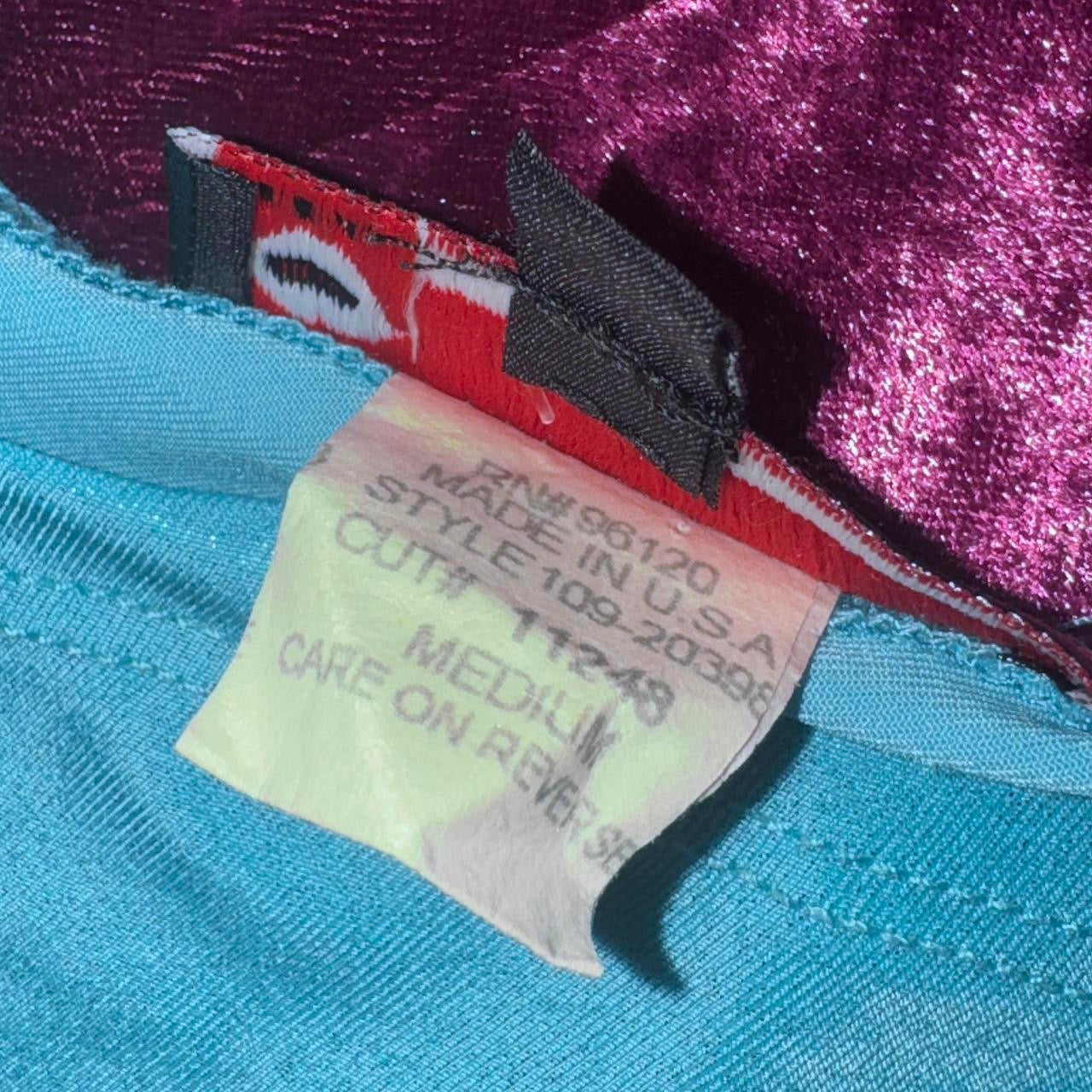 Aquamarine Backless Cowl Neck Halter (M)