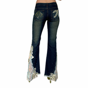 2000s Mid-Rise Beaded Popstar Jeans (S)