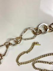 Gold & silver waist chain belt