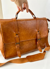 Brown work bag