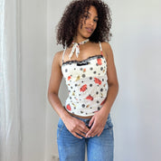 Intimissimi Polka Dot Mesh Bustier (S)