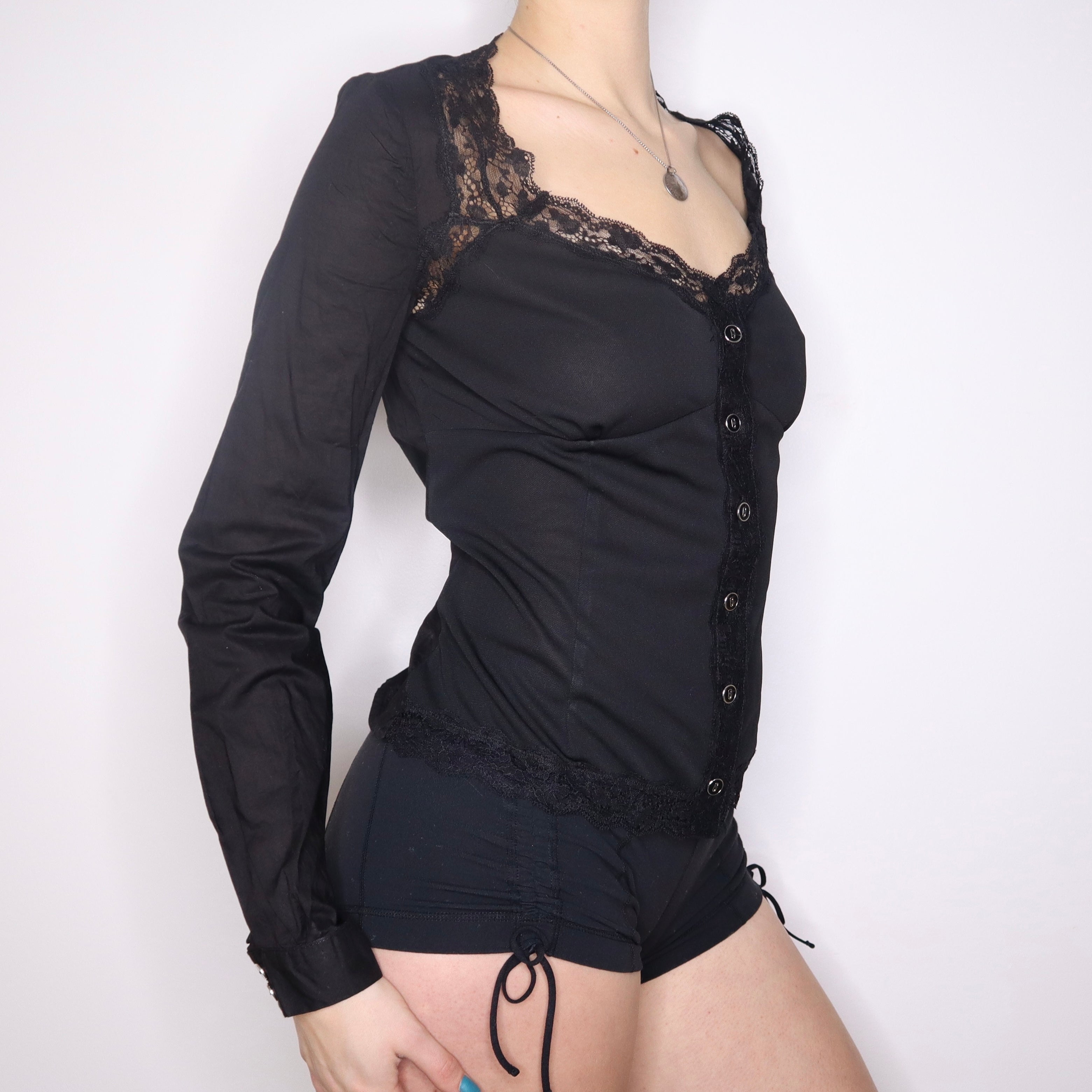 DOLCE & GABBANA Black Blouse (M)