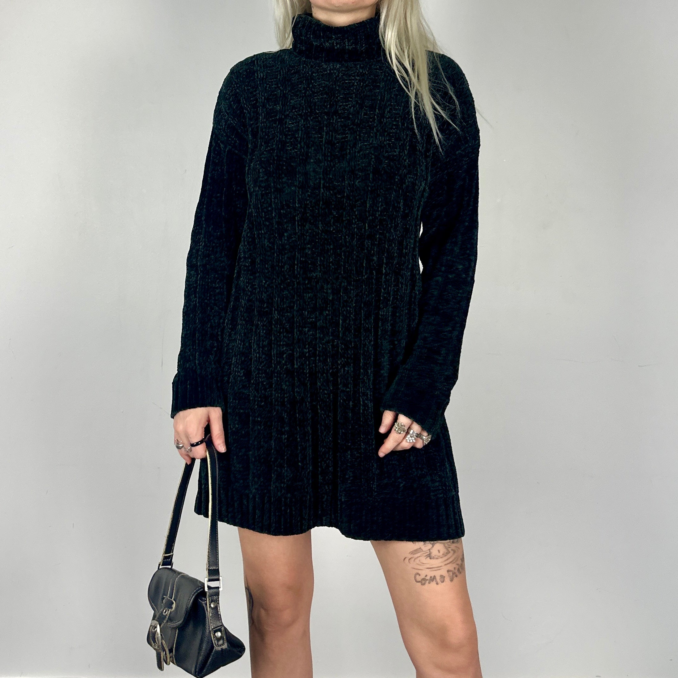 BCBG Chunky Ribbed Sweater Dress (S)