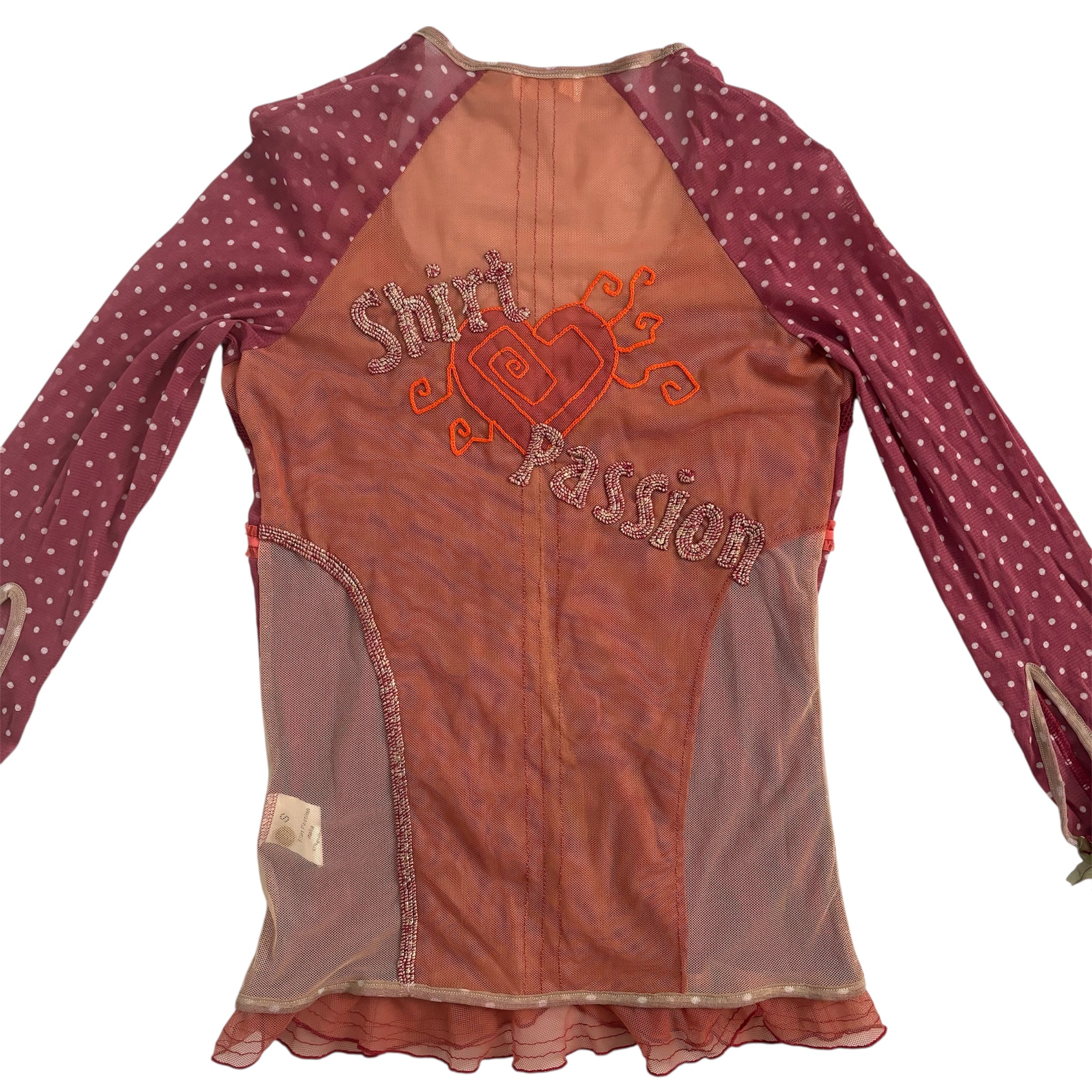 Italian Designer Polka Dot Top (S)