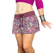 2000s Mixed Print Mini Skirt (M)