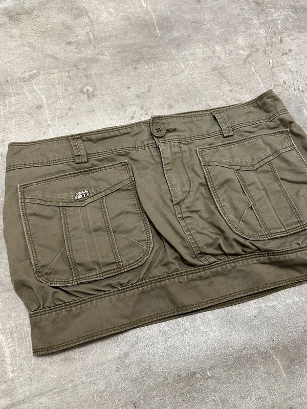 Vintage Miss Sixty Puffer Utility Mini Skirt (M)