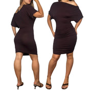 Y2K Off The Shoulder Mini Dress (S)