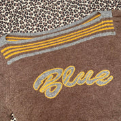 Burberry Blue Label Wool Logo Sweater with drawstring sides (S/M)