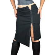 Bebe Y2K Hook + Eye Skirt (M)