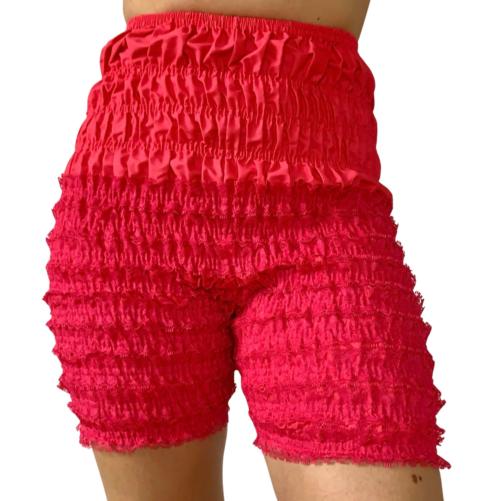 Vintage Hot Pink Ruffle Bloomers (XS/S)
