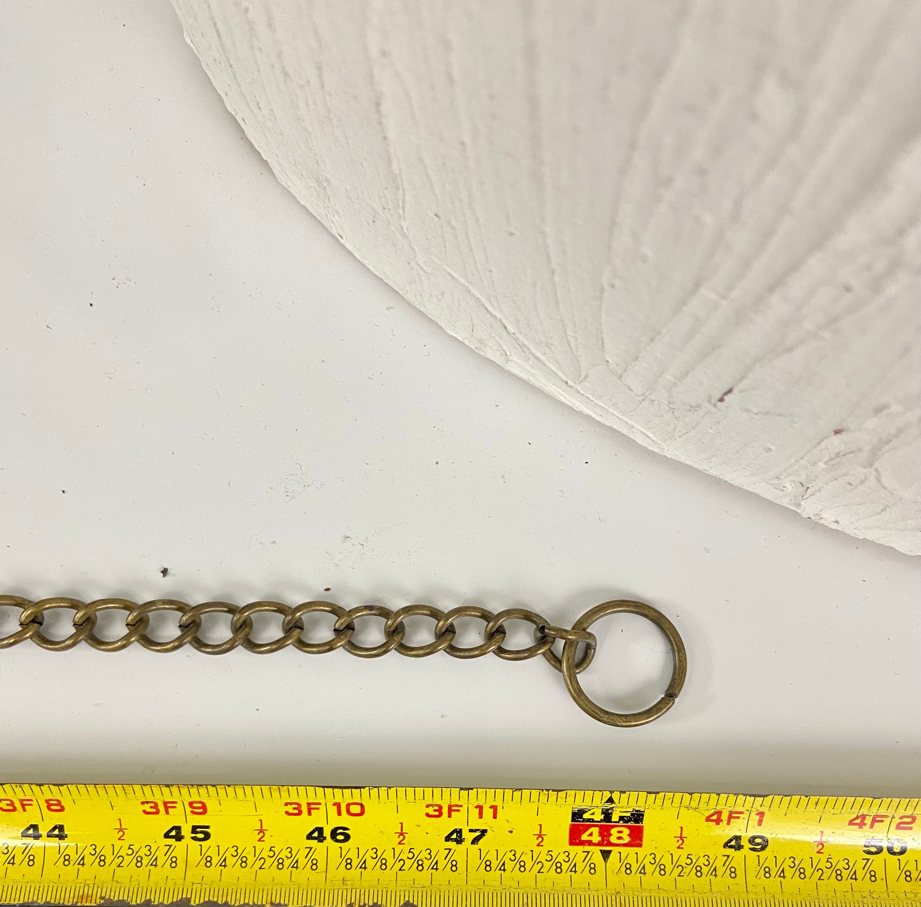 Bronze hammered circle belt
