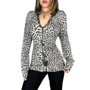 Alberto Makali Leopard Knit Double Zip (XL)