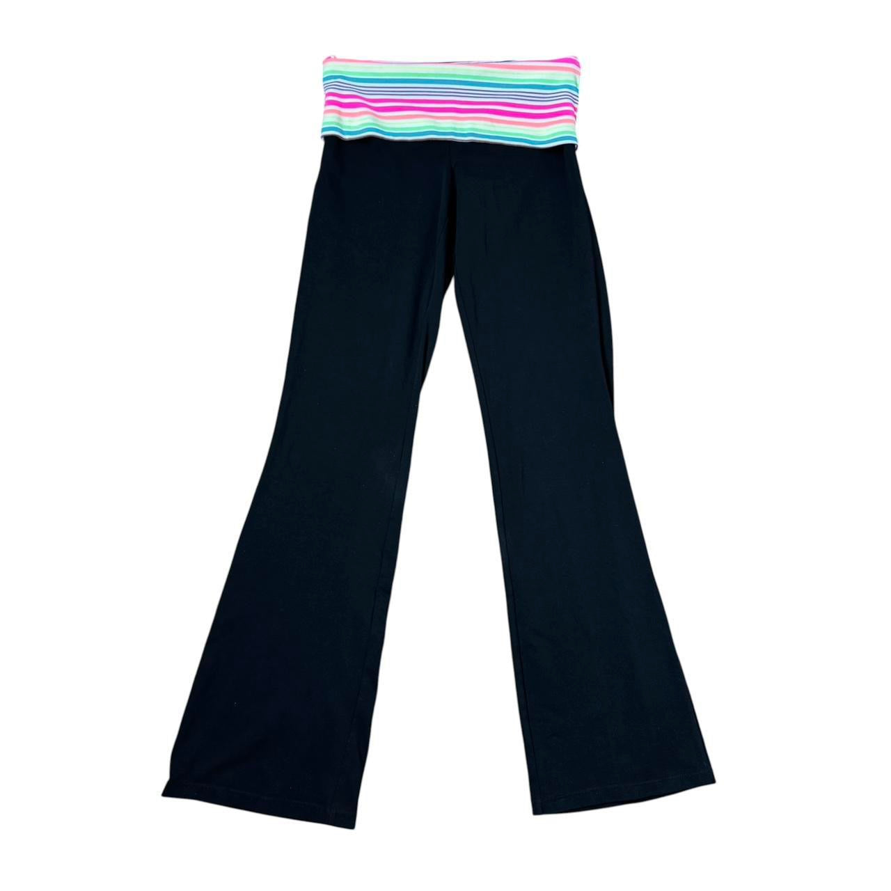 Y2K Striped Waistband Fold Over Flares (S)