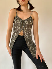 Vintage 1990s Olive Tank (S)