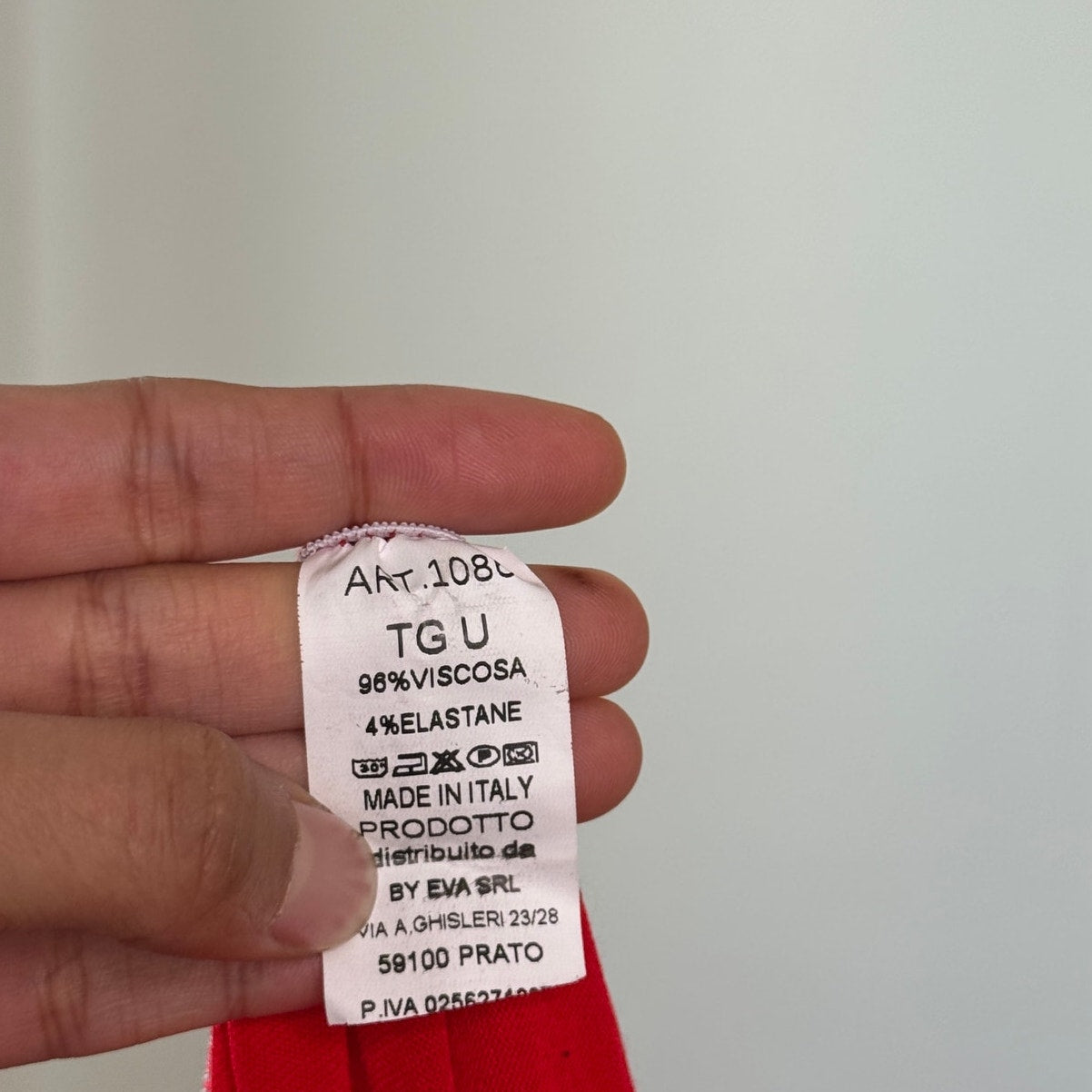 Vintage Italian Red Ruffle Mini Dress (S)