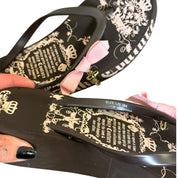 Vintage juicy couture flip flops (8-9)