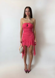 Strawberry Layered Mini Dress (XS)